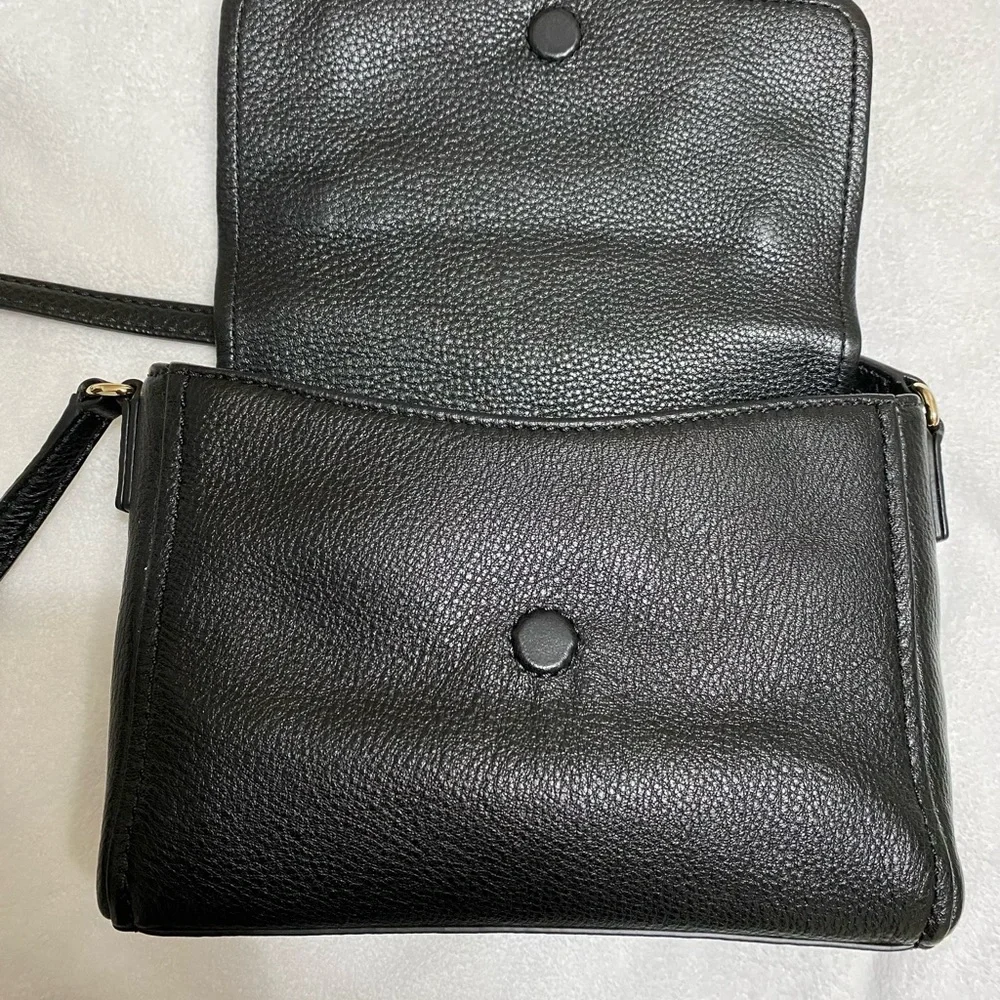Small Kate Spade Black Pebbled Leather Crossbody Bag - Picture 10 of 14